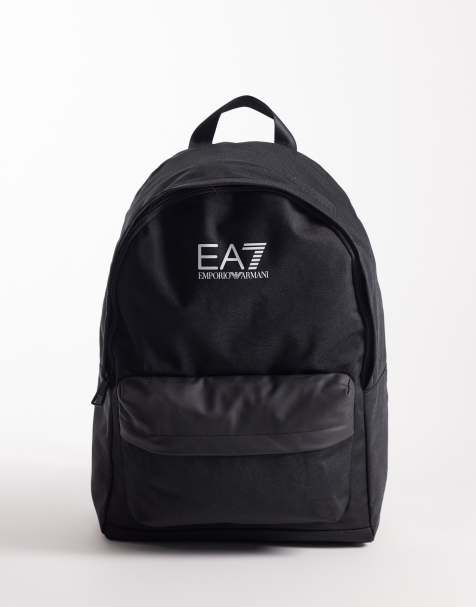 Armani – EA7 – Czarny plecak z logo - view 1