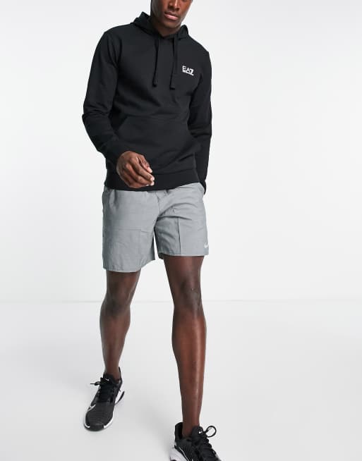 Armani - EA7 - Hoodie met klein logo in zwart, 4 van 4