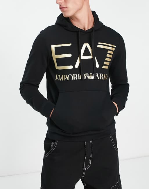 Ea7 2024 logo hoodie