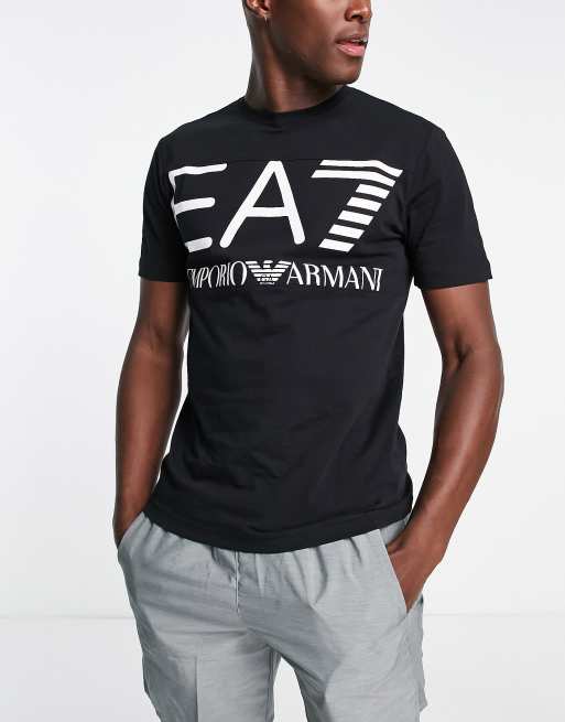 EA7 Men's Athletic Color Block Short-sleeved T-Shirt