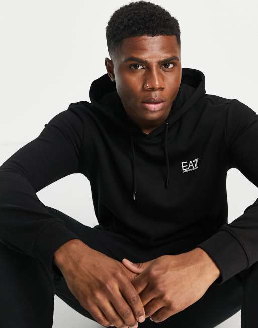 Armani best sale logo hoodie