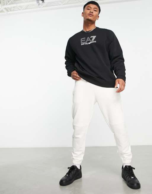 Ea7 micro tape online crew sweatshirt