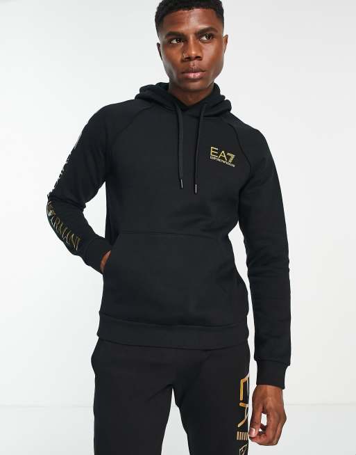 Ea7 black online hoodie