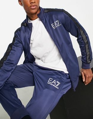 Armani EA7 lines tricot tracksuit in navy