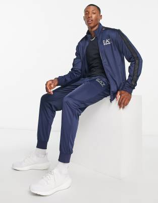 Ea7 tracksuit clearance navy