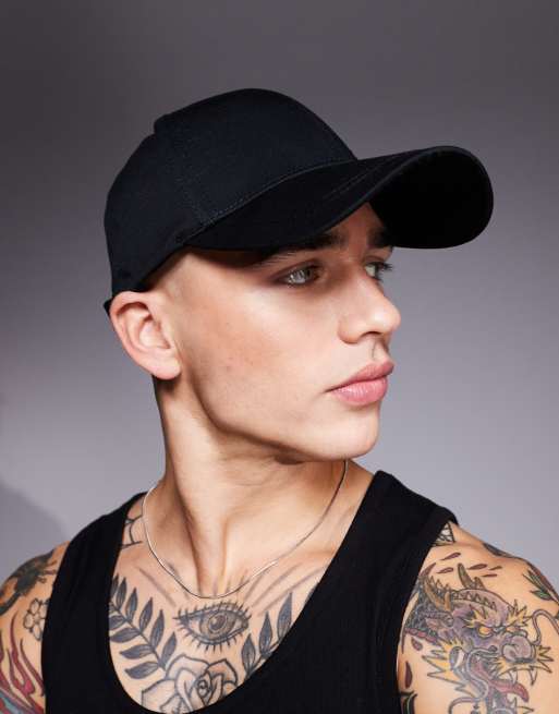 Armani EA7 logo baseball cap in black and gold, 3 of 3