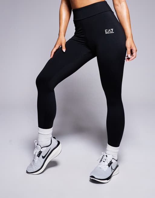Armani EA7 logo leggings co-ord in black | ASOS