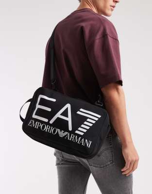EA7 Armani EA7 logo mini bag in black