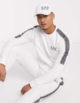 armani tracksuit white