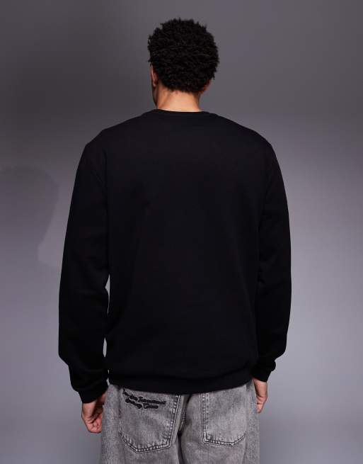 Armani EA7 logo sweatshirt in black, 3 of 5