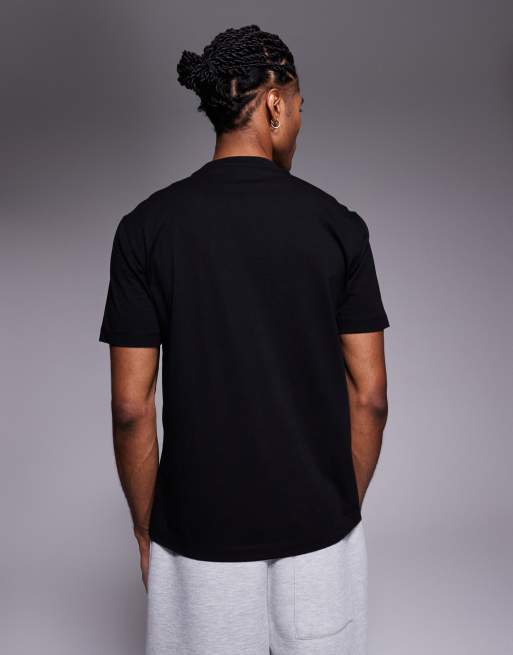 Armani EA7 logo t-shirt in black and gold, 5 of 5