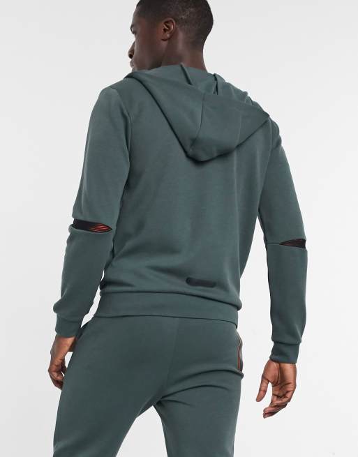 Armani best sale hooded tracksuit