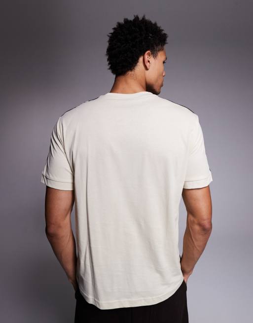 Armani - EA7 - Offwhite T-shirt med logobånd, 3 af 5