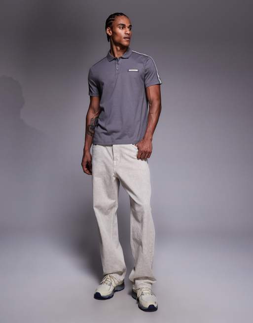 Armani – EA7 – Polohemd in Weiß mit kontrastierendem Logoband , 2 von 5