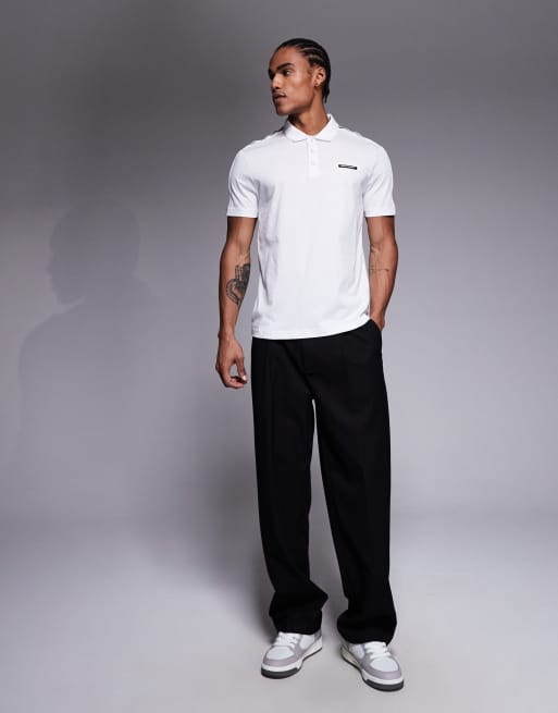Armani – EA7 – Polohemd in Weiß mit kontrastierendem Logoband , 2 von 5