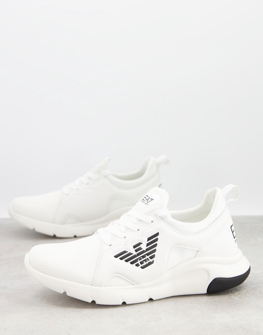 Armani EA7 - Racer - Sneakers con logo aquila bianche-Bianco