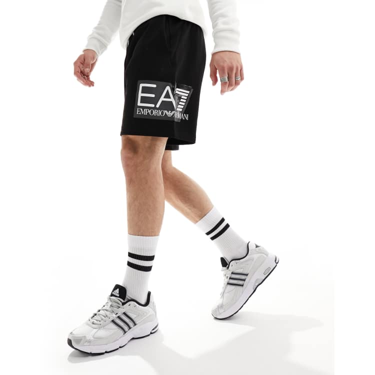Black armani shorts discount