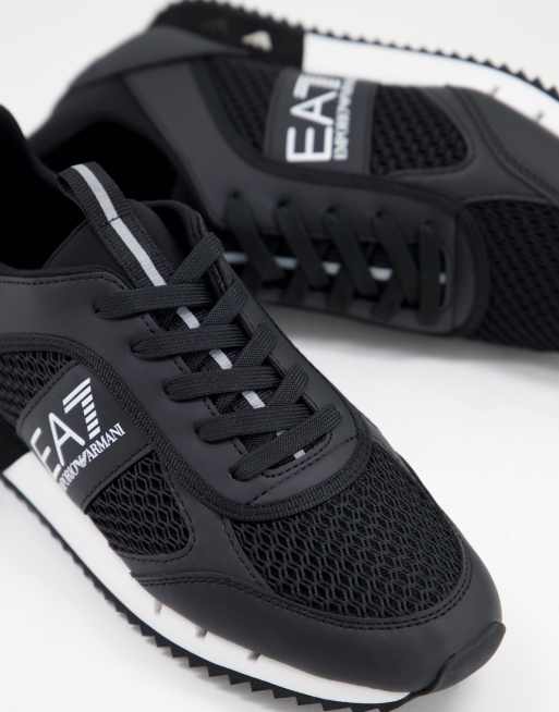 Armani black outlet sneakers