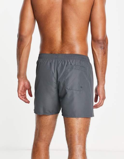 Armani EA7 side logo swim shorts in grey, 3 of 4