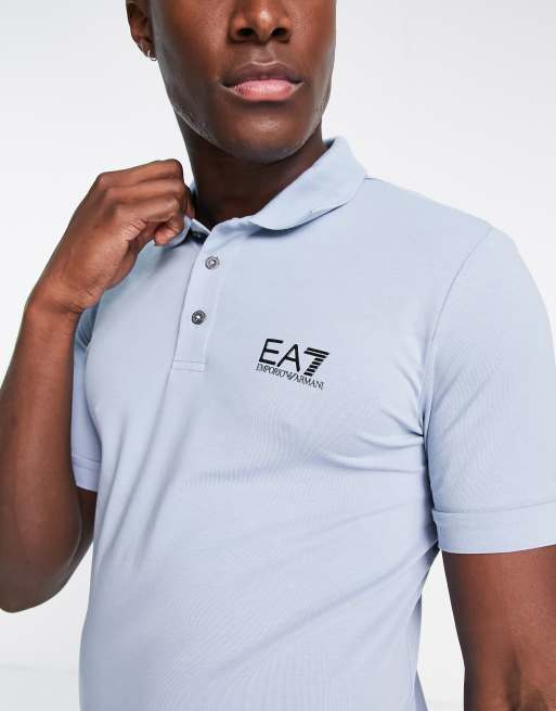 Ea7 white polo store shirt