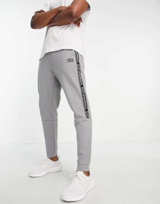Armani EA7 small logo trackies in grey