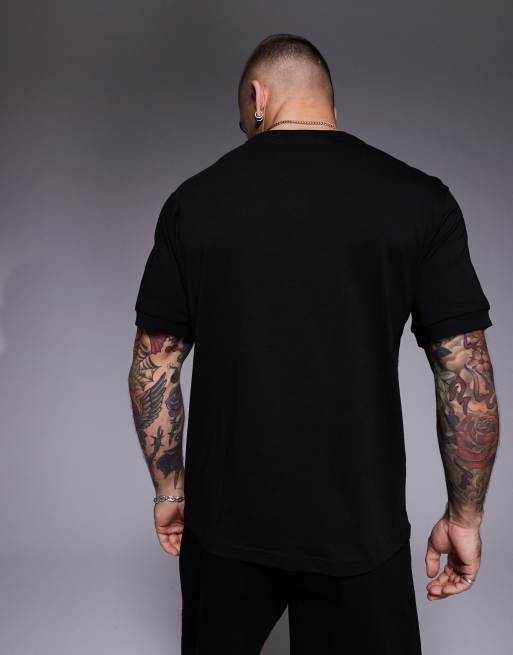 Armani - EA7 - Sort T-shirt med logobåndsdetaljer - Del af sæt, 3 af 4