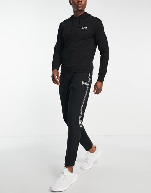 Armani - EA7 - Sorte joggingbukser med logobånd