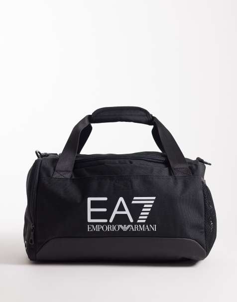 Armani – EA7 – Svart duffelbag med logga - view 1