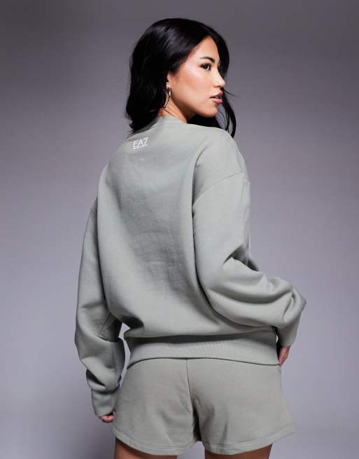 Armani - EA7 - Sweat d'ensemble à logo - Crème, 4 de 4