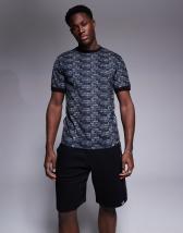 Armani EA7 all over logo t-shirt in black - part of a set | ASOS