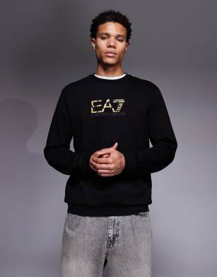 Armani - - Sweatshirt in Schwarz mit Logo Schwarz 36