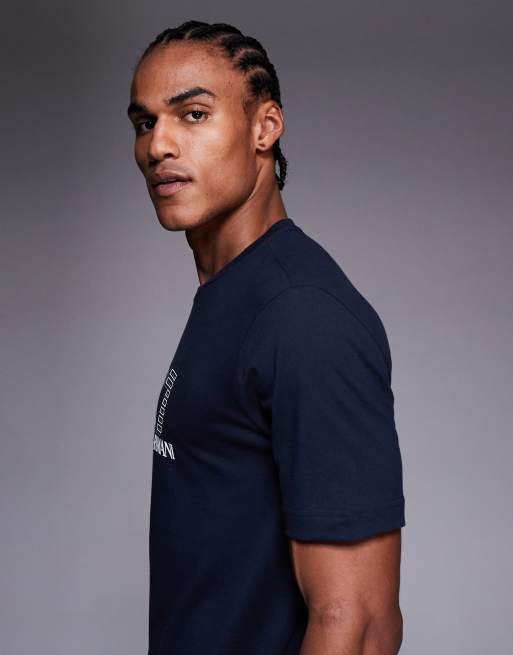 Armani - EA7 - T-shirt blu navy, 4 di 5