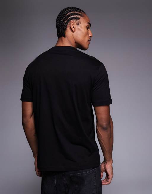 Armani - EA7 T-shirt girocollo nera con logo, 3 di 5