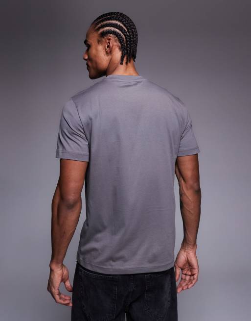 Armani – EA7 – T-Shirt in Grau mit Logo und Rundhalsausschnitt, 3 von 5
