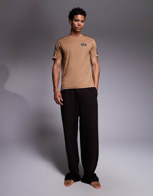 Armani - EA7 - T-shirt met logobies in donker stone, 2 van 5