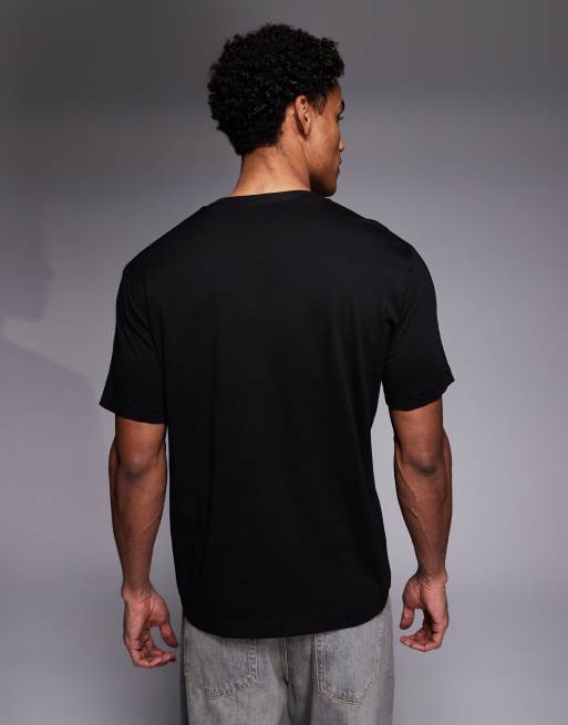 Armani EA7 - T-shirt ras de cou à bande griffée - Noir , 3 de 5