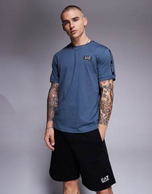 Ea7 Armani  T-shirt With Logo Tape Detail