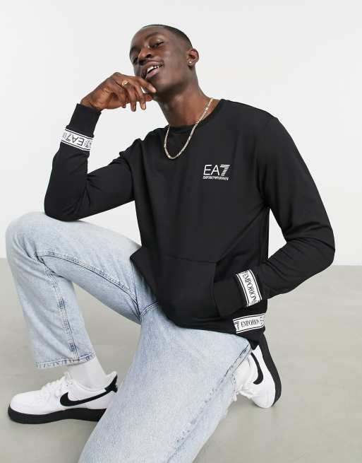 Ea7 tape on sale crew sweatshirt