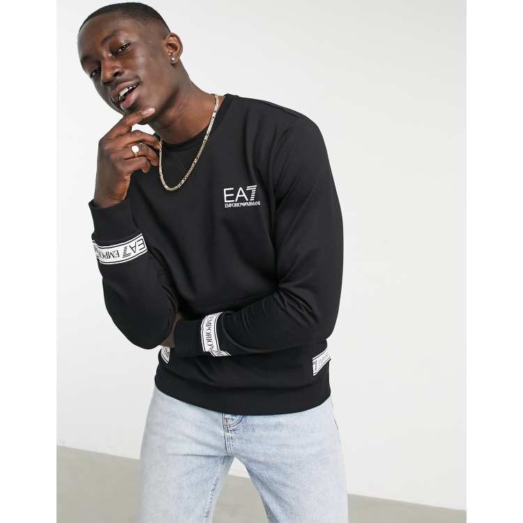 Emporio armani ea7 grain tape crew neck discount sweatshirt