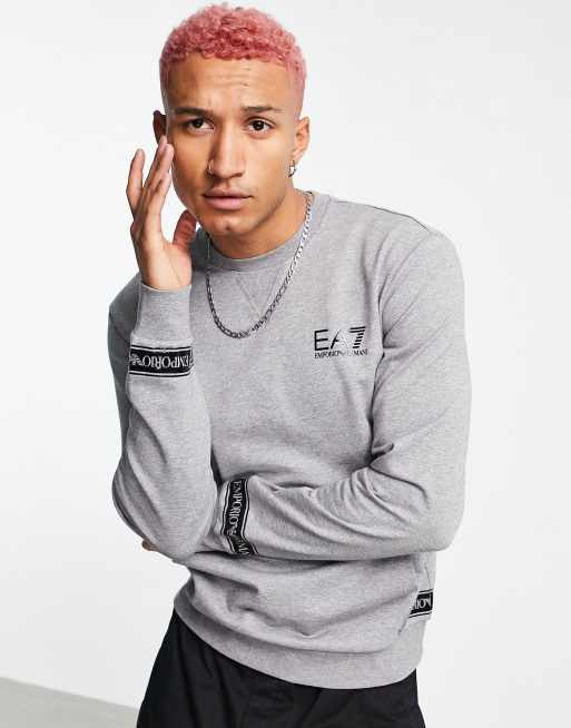 Ea7 grey clearance sweatshirt