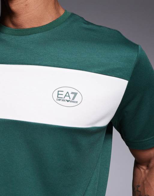 Armani - EA7 Tennis Club - Mørkegrøn T-shirt med korte ærmer, 4 af 5