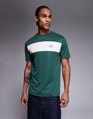 Armani - EA7 - Tennis Club - T-shirt à manches courtes - Vert foncé