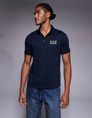 EA7 Armani EA7 train 7 logo polo in navy