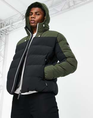 black armani puffer jacket