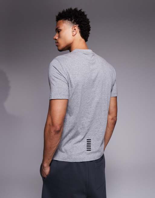 Armani – EA7 – Train Core – Grå t-shirt med logga, 3 av 5