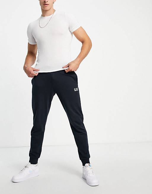 Armani EA7 Train Core ID french terry joggers in navy