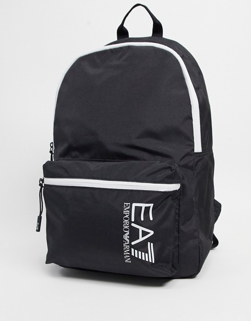 Armani EA7 Train Core logo backpack in black