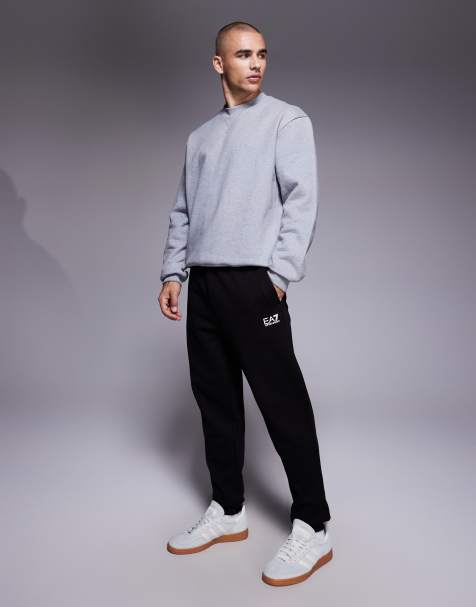 Armani EA7 train core logo full tracksuit in black - view 1