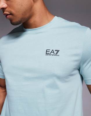 Ea7 Armani  Train Core Logo T-shirt In Blue
