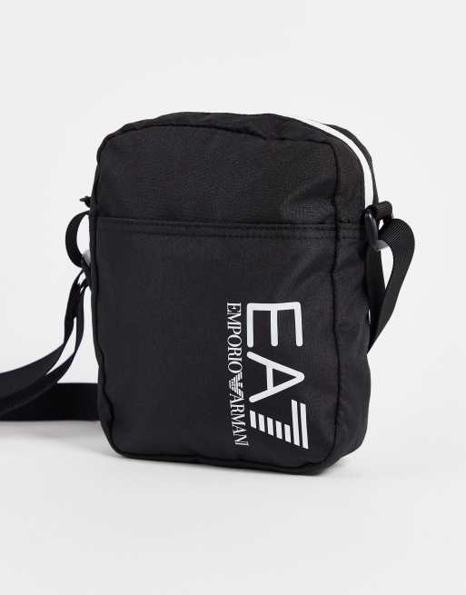 Armani EA7 Train Core mini logo pouch bag in black